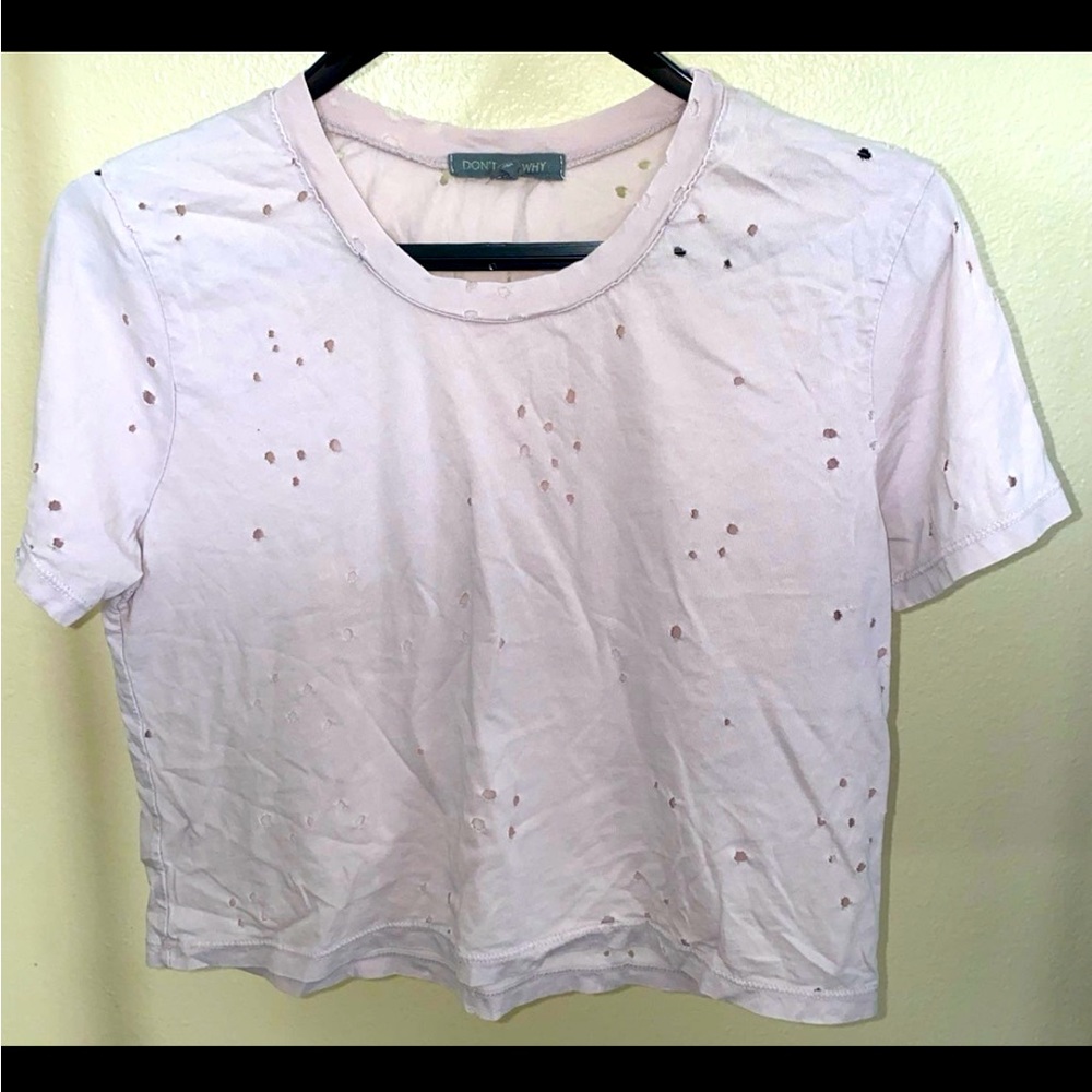 Don’t Ask Why Distressed Top One Size Made in Italy